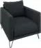 S-Style Möbel Harmony Sessel Chenille, graphit, Metallfüße (800000872773)