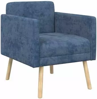 vidaXL Akzentstuhl blau Chenille-Stoff (42044822)