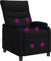 vidaXL Massage Relaxsessel Schwarz Stoff