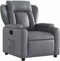 vidaXL Relaxsessel Grau Kunstleder
