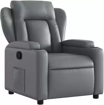 vidaXL Relaxsessel grau Kunstleder (372430)