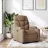 vidaXL Relaxsessel mit Hocker, Stoff, braun