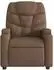 vidaXL Relaxsessel mit Hocker, Stoff, braun