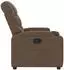 vidaXL Relaxsessel mit Hocker, Stoff, braun