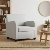 vidaXL Sessel Hellgrau Samt