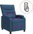 vidaXL Massage-Relaxsessel, blau, Stoff (42034917)