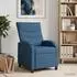 vidaXL Massage-Relaxsessel, blau, Stoff (42034917)