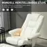 HomCom Relaxsessel mit Hocker, Liegefunktion, Wippfunktion, cremeweiß