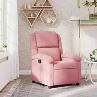vidaXL Relaxsessel Rosa Samt