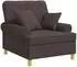 vidaXL XL-Sessel mit Kissen, dunkelbraun, Stoff (42043487)
