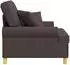 vidaXL XL-Sessel mit Kissen, dunkelbraun, Stoff (42043487)