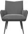 vidaXL Sessel dunkelgrau Samt (42047724)