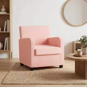 vidaXL Sessel rosa Lammfell-Imitat (42043408)