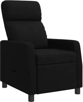 vidaXL Liegesessel schwarz, Stoff (42035079)