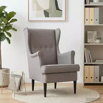 vidaXL Sessel taupe Stoff (42029887)