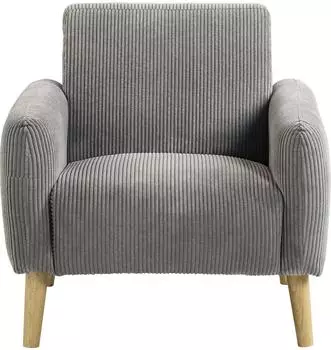 Otto Home Moby Sessel Cord, grau, Federkern (64656854-0)
