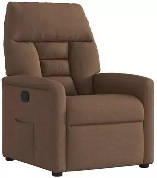 vidaXL Relaxsessel braun, Stoff (4015546)