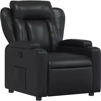 vidaXL Relaxsessel schwarz Kunstleder (372427)