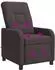 vidaXL Massage-Relaxsessel dunkelbraun, Stoff (42035037)