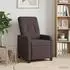 vidaXL Massage-Relaxsessel dunkelbraun, Stoff (42035037)