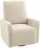 HomCom Relaxsessel mit Liegefunktion, Wippfunktion, Fleece-Optik, beige