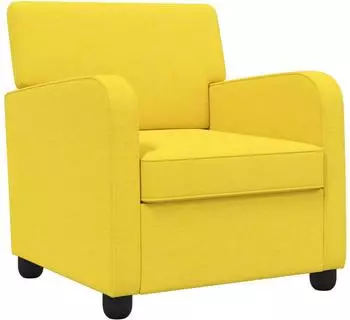 vidaXL Sessel hellgelb, Stoff (42043402)