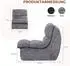 Comhoma Relaxsessel Cordstoff, grau (B11-GY)