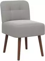vidaXL Slipper Chair Hellgrau Samt
