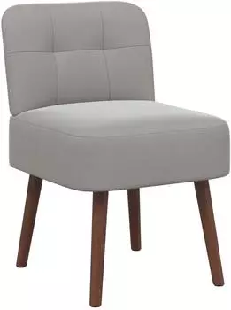 vidaXL Slipper Chair hellgrau Samt