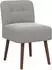 vidaXL Slipper Chair hellgrau Samt