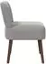 vidaXL Slipper Chair hellgrau Samt