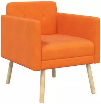 vidaXL Akzentstuhl orange Cord-Samt (42044815)