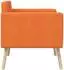 vidaXL Akzentstuhl orange Cord-Samt (42044815)
