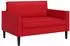 vidaXL XXL-Sessel rot, Kunstleder