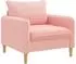 vidaXL XL-Sessel rosa Bouclé