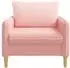 vidaXL XL-Sessel rosa Bouclé