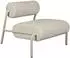 Zuiver Lekima Lounge Chair Eisen/Polyester, cremeweiß