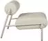Zuiver Lekima Lounge Chair Eisen/Polyester, cremeweiß