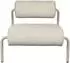 Zuiver Lekima Lounge Chair Eisen/Polyester, cremeweiß