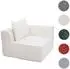 MCW Loungesessel O54-E Eckteil, Textil, cremeweiß, 97x63x97cm