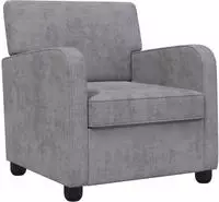 vidaXL Sessel Hellgrau Chenille