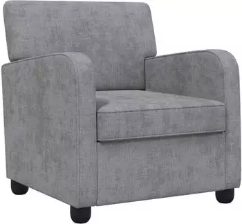 vidaXL Polstersessel hellgrau Chenille
