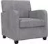 vidaXL Polstersessel hellgrau Chenille