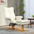 HomCom Relaxsessel mit Hocker und Liegefunktion creme (DE833-359V00CW0431)