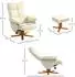 HomCom Relaxsessel mit Hocker und Liegefunktion creme (DE833-359V00CW0431)