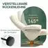 HomCom Relaxsessel mit Hocker und Liegefunktion creme (DE833-359V00CW0431)