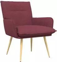 vidaXL Sessel Weinrot Stoff