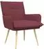 vidaXL Sessel weinrot Stoff (42047701)