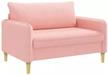 vidaXL XXL-Sessel rosa Boucl&eacute;