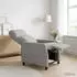 vidaXL Massage-Relaxsessel wolkengrau, Stoff (42035107)